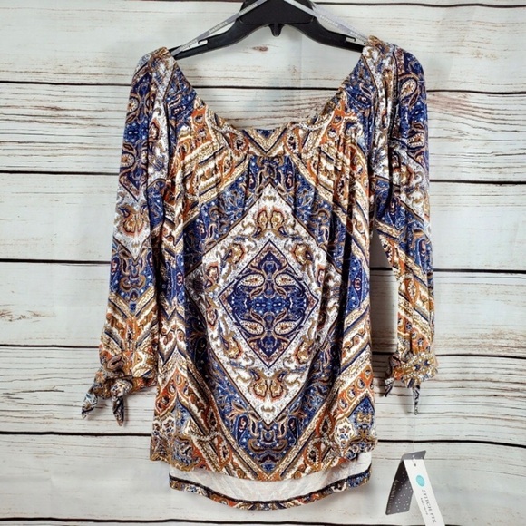 DANIEL RAINN Boho Maiella Off-Shoulder Top - Picture 4 of 12